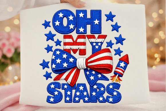 Faux Embroidery Oh My Stars 4th of July Review