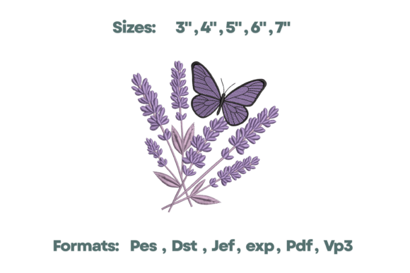 Lavender and Butterfly Embroidery: A Seller's Review