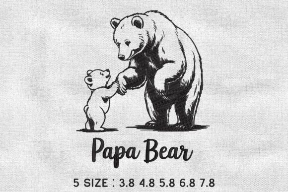 Papa Baby Bear Embroidery: A Designer’s Sweatshirt Review