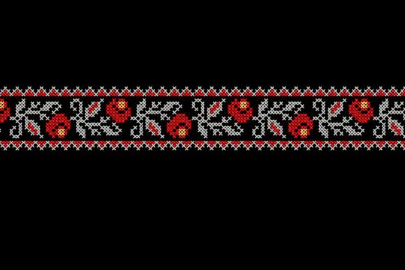 Roses Cross Stitch Border: Boutique Sweatshirt Review