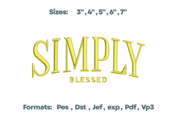 Simply Blessed Script Embroidery: A Designer’s Review